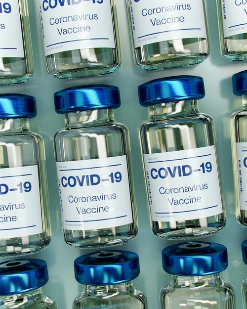 Covid-19 Coronavirus Vaccine Bottles